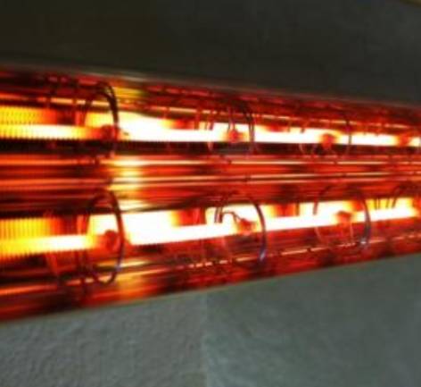Lampadas infrared para aquecimento ponta de Rodagem e Linner Fabricação de acordo com a especificação do fabricante Fabricado nos USA